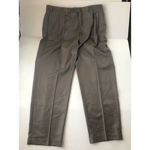 Lauren Ralph Lauren 120's & Cashmere Wool Brown Pleated Dress Pants 38x30.5